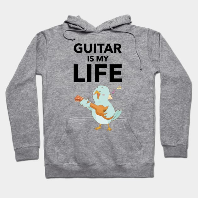 Guitar Is My Life Hoodie by Jitesh Kundra